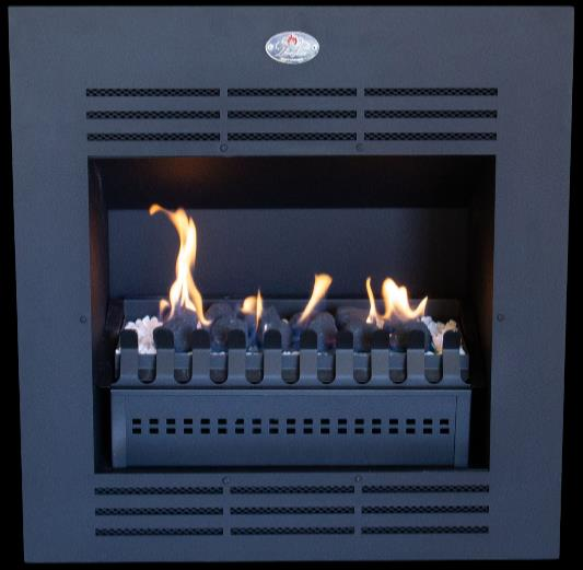 Model 740 Built-in Gas Fireplace with Coal Grate