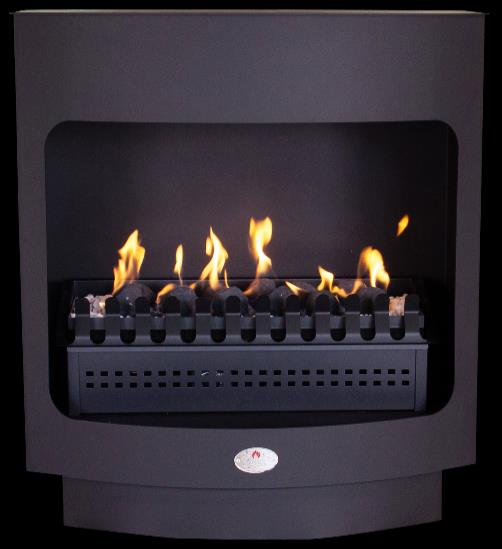 Vent-free gas fireplace