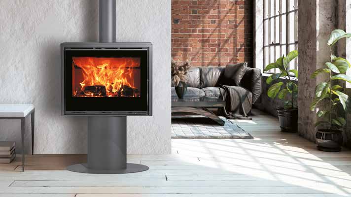 Carbel Vision Hanging — wall-suspended panoramic fireplace