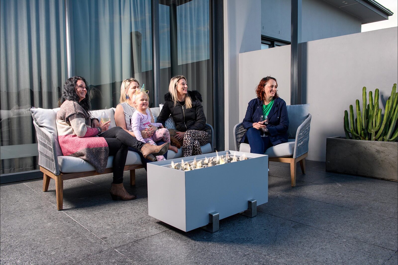 Rectangular Gas Fire Pit