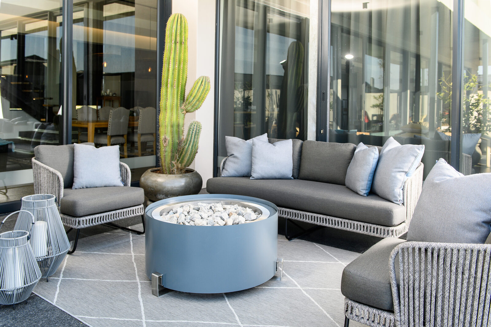 Round Gas Fire Pit